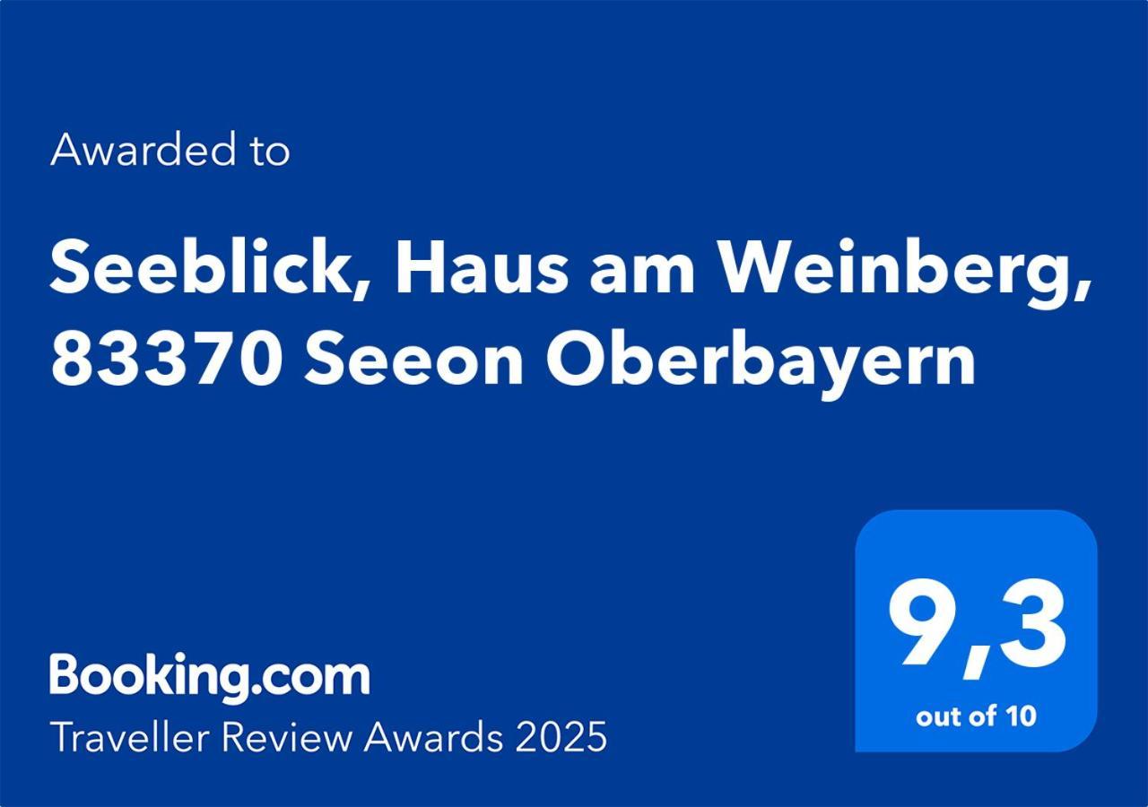 Seeblick Chiemgau, Haus Am Weinberg, 83370 Seeon Oberbayern Exterior photo